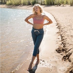 Albion Cabin Fever Joggers in Heather Denim